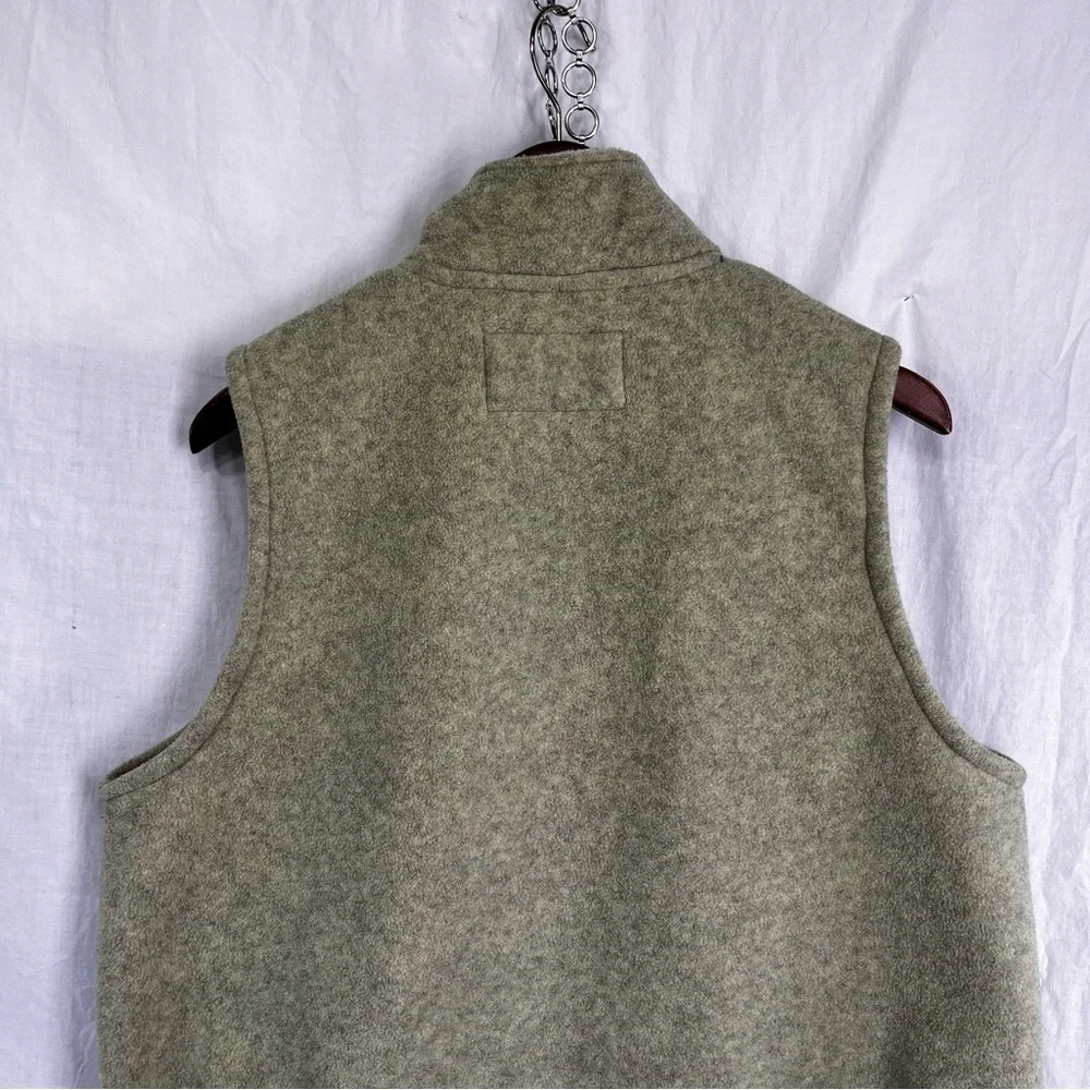 Outback Trading Summit Vest Mens Medium Heathered Green Fleece Full Zip Western